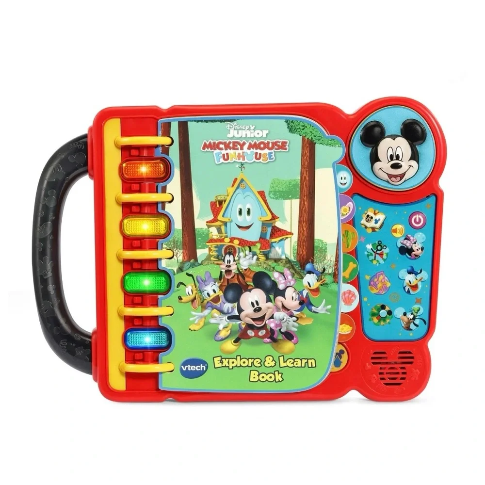 VTECH DISNEY JUNIOR Mickey Mouse Funhouse Explore & Learn Book . NEW